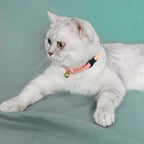 PetSoKoo Cat Collar with Kitty Face Bell. Cute Japan Chirimen Kitten Collar. - Image 5