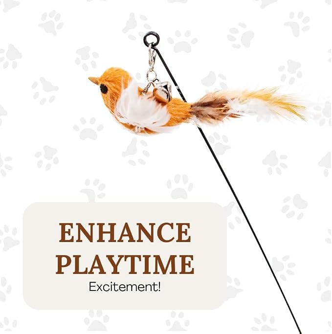 Cat Toys for Bored Indoor Adult Cats Any Surface Base Wand Stimulation Toys for - Image 6