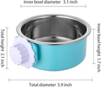 Stainless Steel Removable Pet Food Bowl, Anti-overturn Water Feeder Container - Image 2