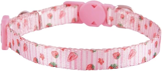 Breakaway Cat Collar with Bell, 2 Pack of Adjustable Floral Cat Collars Cute - Image 2