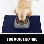 GORILLA GRIP 100% Waterproof Raised Edge BPA Free Silicone Pet Feeding Mat - Image 8
