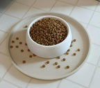 Arespark Cat Food Mat, Round Eating Plates Tray - Image 3