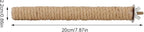 Hypeety Bird Perch Stand Natural Wood Parrot Hemp Rope Perch Birdcage - Image 2