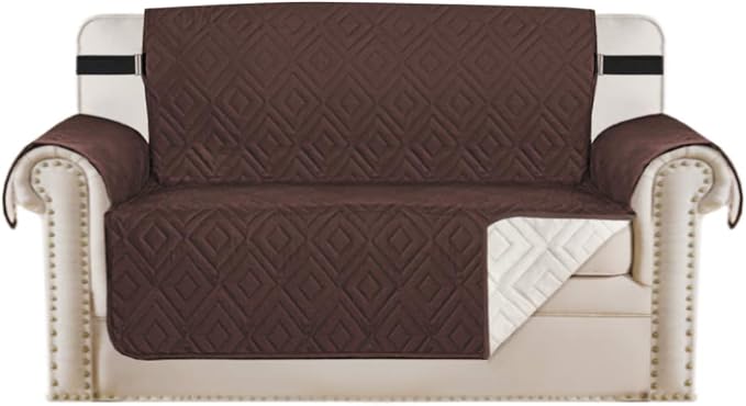 H.VERSAILTEX Reversible Loveseat Cover Furniture Protector Anti-Slip Water by HVERSAILTEX