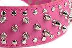 Serijoars Spiked Studded Dog Collar, PU Leather Dog Collar, Adjustable Pet - Image 3