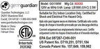 Germ Guardian GG1100W 7” Pluggable Small Air Purifier, Small Room Wall Air - Image 10
