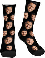 MyPupSocks Custom Personalized Photo Pet Face Socks, Cat and Dog Tracks Paws - Image 3