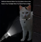 2 Pack Cat Collars Quick Release Reflective Kitten Collar - Image 4