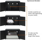unipaws Black Top Opening Cat Litter Box Enclosure, Flip Top XL Extra Large Cat - Image 5