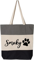 Custom Dog Tote Bag Personalized Dog Mom Gift Dog Toys Totes Pet Gift Custom by IHK