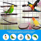 Deloky 8 PCS Natural Wood Bird Perch Stand-Wooden Parrot Perch Stand-Perch - Image 3