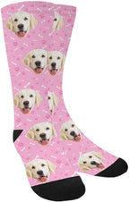 MyPupSocks Custom Personalized Photo Pet Face Socks, Cat and Dog Tracks Paws by MyPupSocks