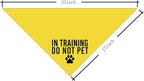 in Training Do Not Pet Dog Yellow Bandana, Training Dogs Scarf, Do Not Pet My - Image 2