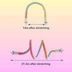 3pcs Nopikku Gradient Bendable Bird Rope Perches Climbing Rope Toys Fun Bird - Image 4