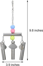 Wontee Bird Stainless Steel Bells String Parrot Hanging Chew Toy - Image 3