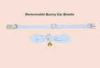Bunny Ear Cat Collar with Bell and Bow Tie, Breakaway Cute Bowtie Kitten Collars - Image 2