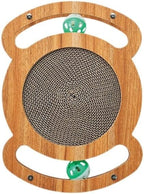 Cat Scratcher Interactive Toy, 12 x 8.6 inch Wooden Scratching Board - Image 2