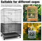 Shappy Large Bird Cage Seed Catcher, Bird Cage Cover Net Skirt Guard, - Image 5