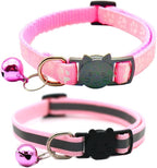 2 Pack Cat Collars Quick Release Reflective Kitten Collar by Unknown