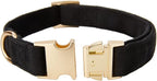 Soft Cotton Dog Collar with Metal Buckle Adjustable Heavy Duty Comfy Corduroy - Image 3