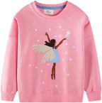Toddler Baby Girls Cotton Sweater, Long Sleeve Crewneck Sweatshirt Pullover by Unknown