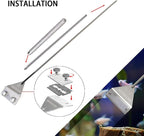 HOTOOLME Aquarium Scraper, 25.6" Stainless Steel Scraper Cleaning Razor - Image 2