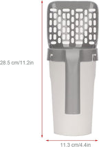 Cat Litter Scoop with Integrated Detachable Deep Shovel – Leakproof Pooper - Image 3