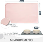 WePet Non-Slip Waterproof Pet Feeding Mat, 20x12 Inch - Image 2