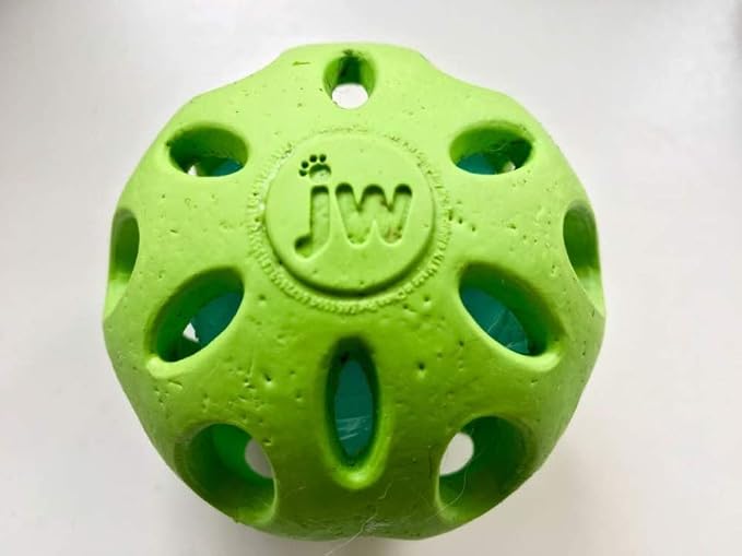 JW Pet Crackle Heads Crackle Ball Crunchy Noise Chew Fetch Toy - Image 5