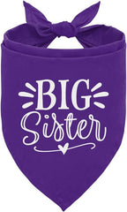 Big Sister Dog Bandana, Pet Scarf Accessories, Pet Triangle Scarf, Dogs Bandanas by ZPPRJF