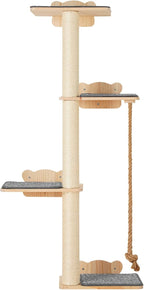 VEVOR 4 Tiers Tall Cat Wall Furniture Set - Image 10