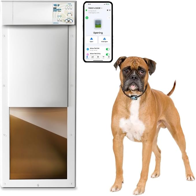 Power Pet WiFi Automatic Electronic Pet Door by High Tech Pet by HighTechPet