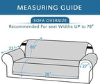 H.VERSAILTEX Reversible Sofa Slipcover Furniture Protector Water Resistant 2" - Image 2