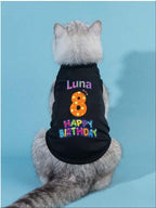 Custom Dog Birthday Shirt, Personalized Pet Apparel Print - Image 5