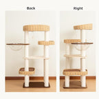 Modern Cat Tree for Large Cats, 48-Inch Tall Cat Tree Tower - Image 3
