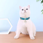 PetsHome Cat Collar, Dog Collar, PU Leather Adjustable Pet Collar - Image 6