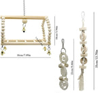 Deloky 7 Packs Bird Parrot Swing Chewing Toys-Hanging Bell Bird Cage Toys - Image 3