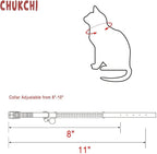 CHUKCHI Soft Velvet Safe Cat Adjustable Collar Bling Diamante - Image 7