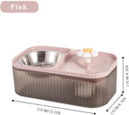 Marchul Cat Water Fountain and Stainless Steel Food Bowl, 100oz/3L Super Quiet - Image 8