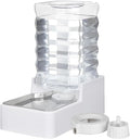 Dog Cat Water Dispenser: 8L White Upgraded Gravity Feeder by MASOCAT