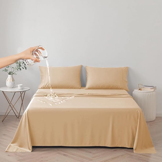 DUJUIKE Waterproof Bed Cover for Dog and Cats, Pet Hair Resistant Bed Sheet by ComfortAndStyleForHome