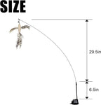 TTcat Cat Feather Toys Suction Cup, 2 Cat Wands, Interactive Toys - Image 2