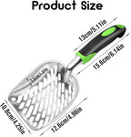 Cat Litter Scoop-Metal Cat Scooper-Long Handle Scoop, Cat Scooper-Poop - Image 2