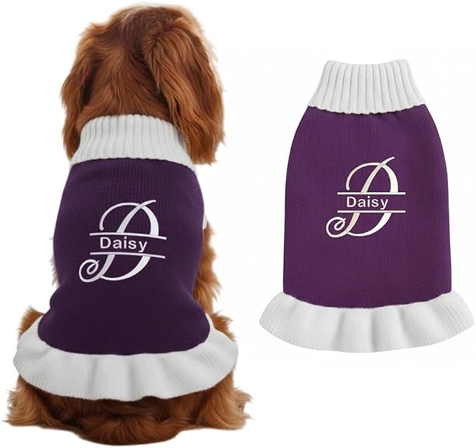 Personalized Embroidered Pet Sweater by GrewearFashion