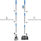 QiMH Upgraded Dog Pooper Scooper Extra Large, Adjustable Long Handle Stainless - Image 5