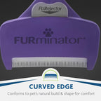 FURminator deShedding Tool For Medium/Large Cats, Short Hair, Removes Loose - Image 3