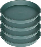 4 Pack of 16 17 inch Plant Saucer, 2.3" Depth, Heavy Duty Deep Plant Trays by Bleuhome