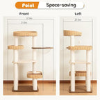Modern Cat Tree for Large Cats, 48-Inch Tall Cat Tree Tower - Image 2