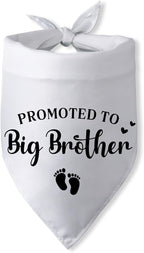 Promoted to Big Brother Pregnancy Announcement Dog Bandana Baby Announcement by PwrlveiutforYou