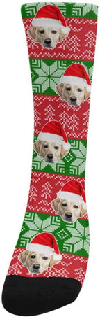 Custom Face Socks, Personalized Dog Lover Pet Photo Picture on Socks Unisex - Image 2